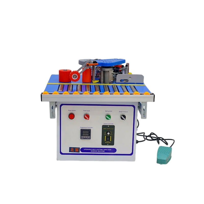 Compact Edge Bander Lightweight 23kg with Automatic Tape Cutting for Straight Curved Edge PVC Veneer Melamine
