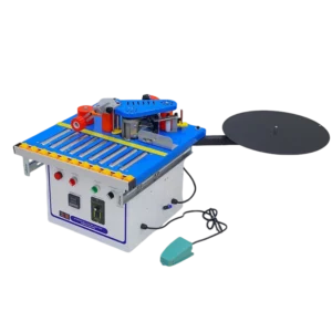 Small Automatic Edge Banding Machine 50mm Banding Width Straight and Curved Edge for PVC ABS Wood Veneer