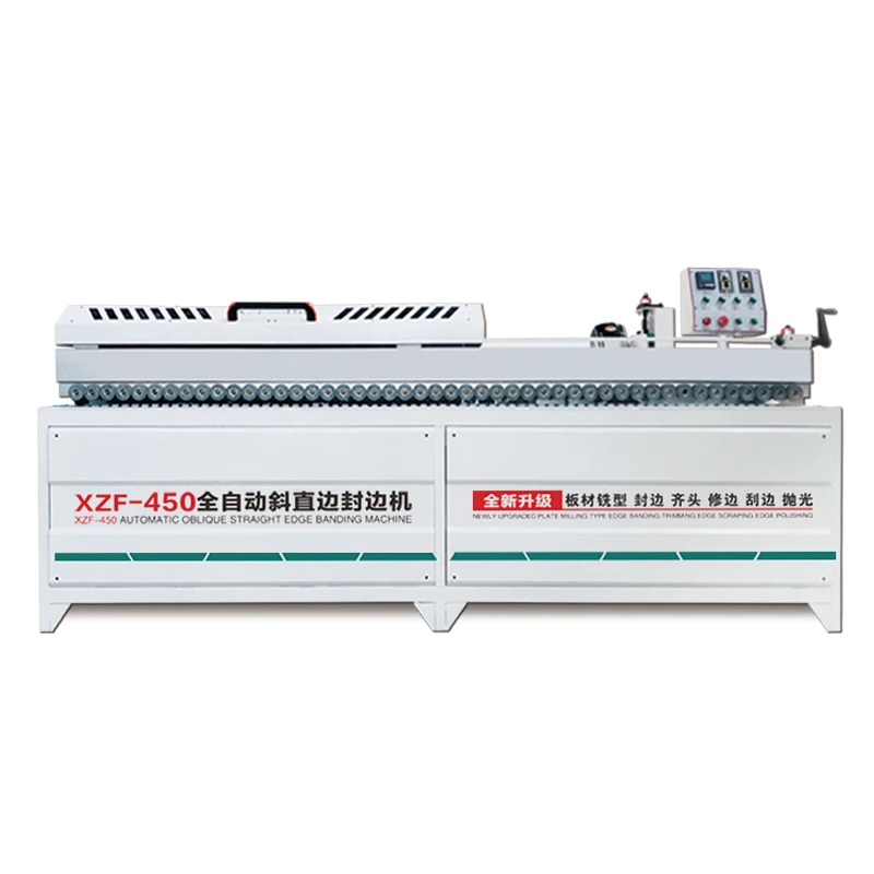 2023 Dealer Price New Design MDF Plywood Edge Machine Woodworking Full Auto 45 Degree Bevel Edge Banding Machine XZF450