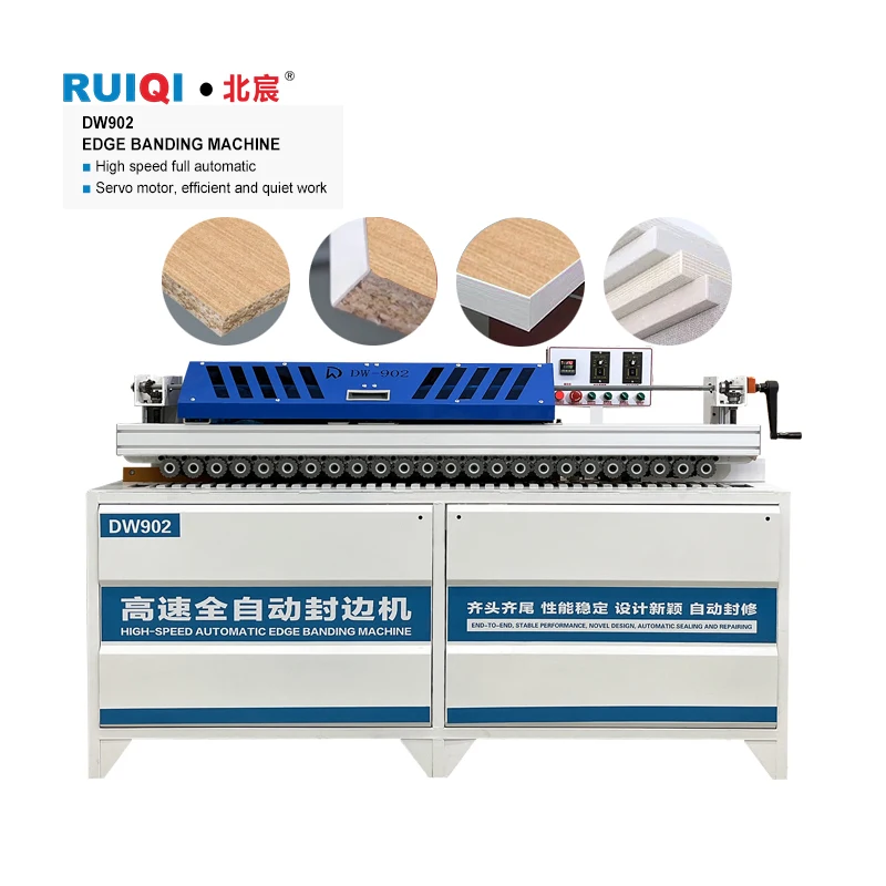 Automatic PLC Motor Gearbox PVC Edge Banding Machine for Woodworking Factory